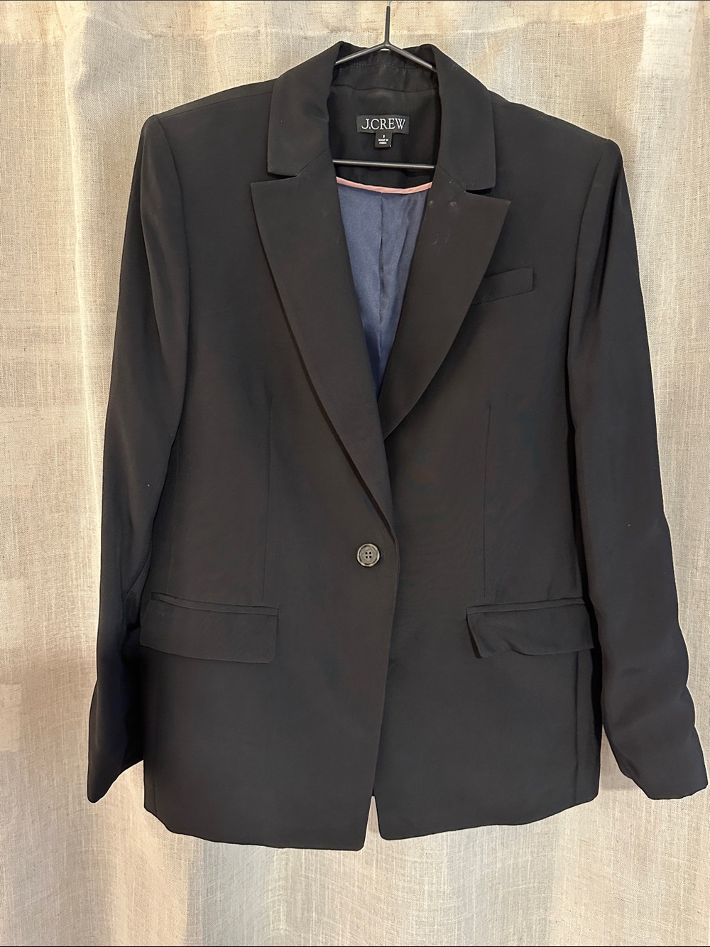 J. Crew Black Women's Single-Button Tailored Blazer